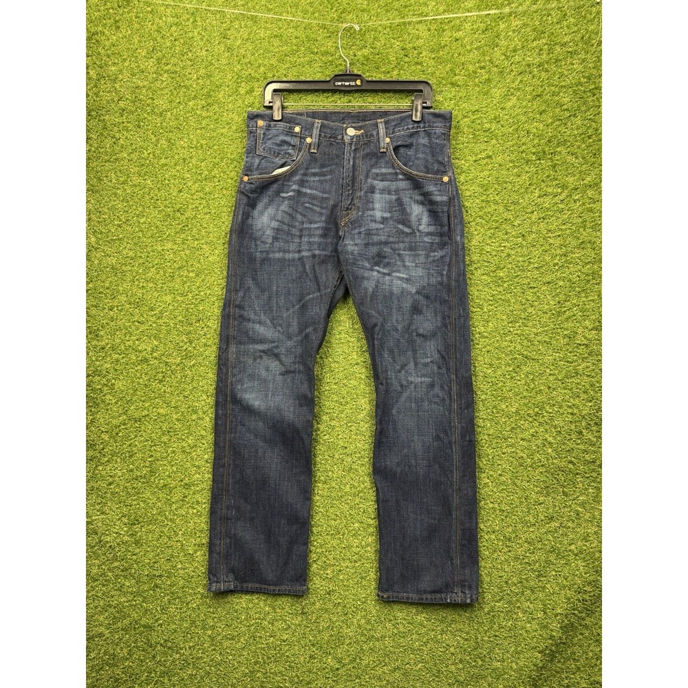 Levis 514 Jeans Mens 34x30 Dark Wash Denim Straight Leg Casual Workwear